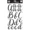 Me & My Big Ideas Large Alphabet Stickers-Victoria Cursive Black Glitter